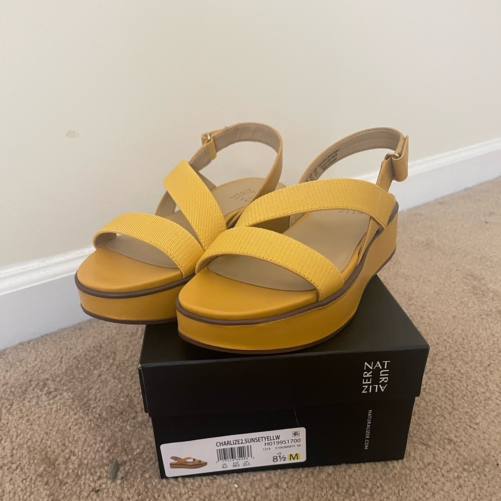 BRAND NEW Yellow Charlize Sandals